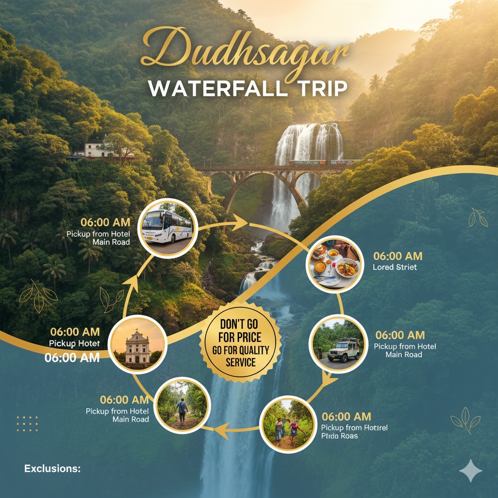 "Splash & Safari – Dudhsagar Waterfall Adventure" 💦